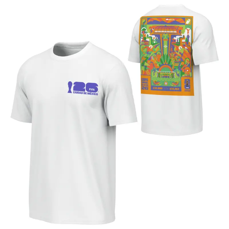2026 World Cup Mexico City Poster White T-Shirt - Unisex