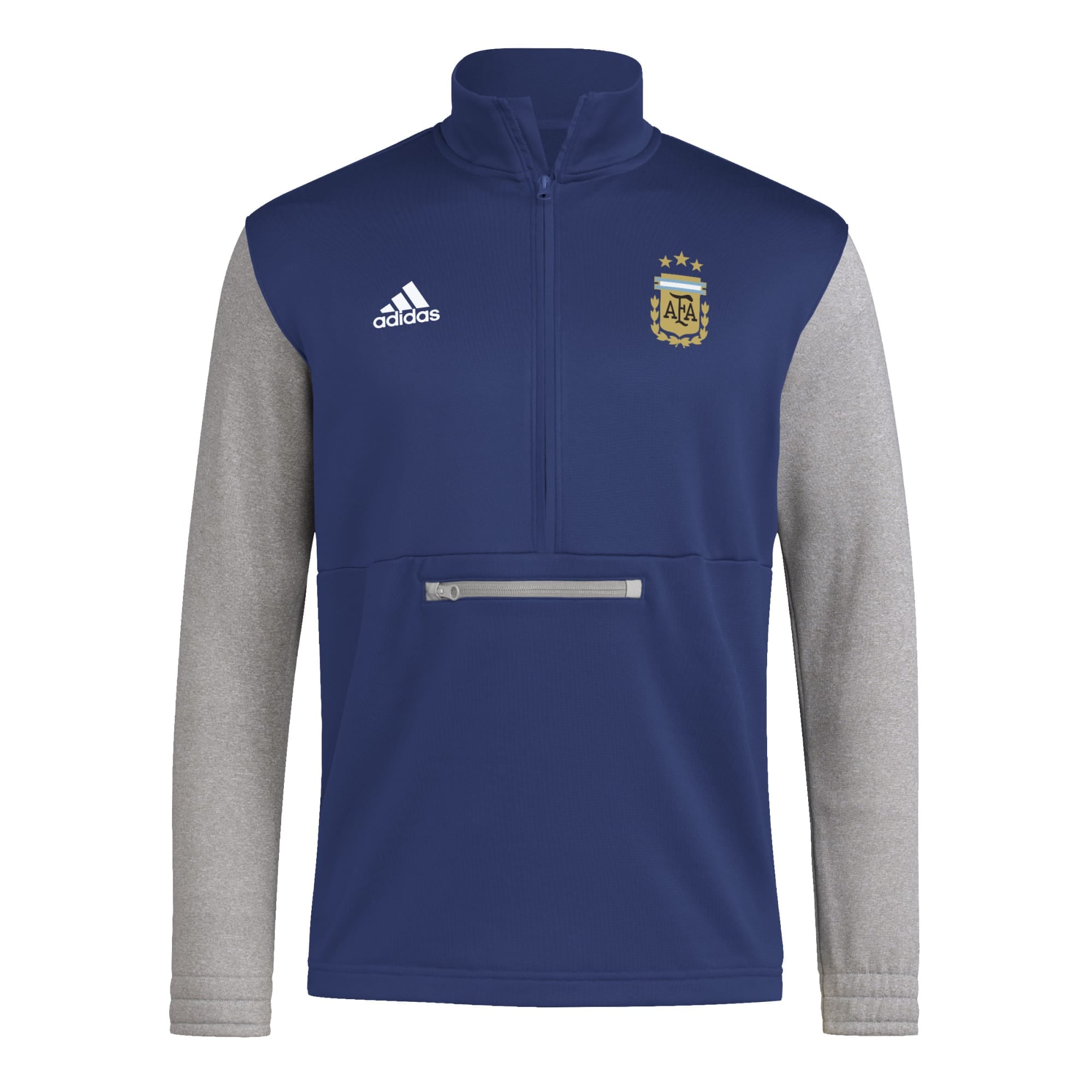 Explore argentina national team adidas crest long sleeve half-zip top – navy – Australia Football Shirts & Soccer Gear