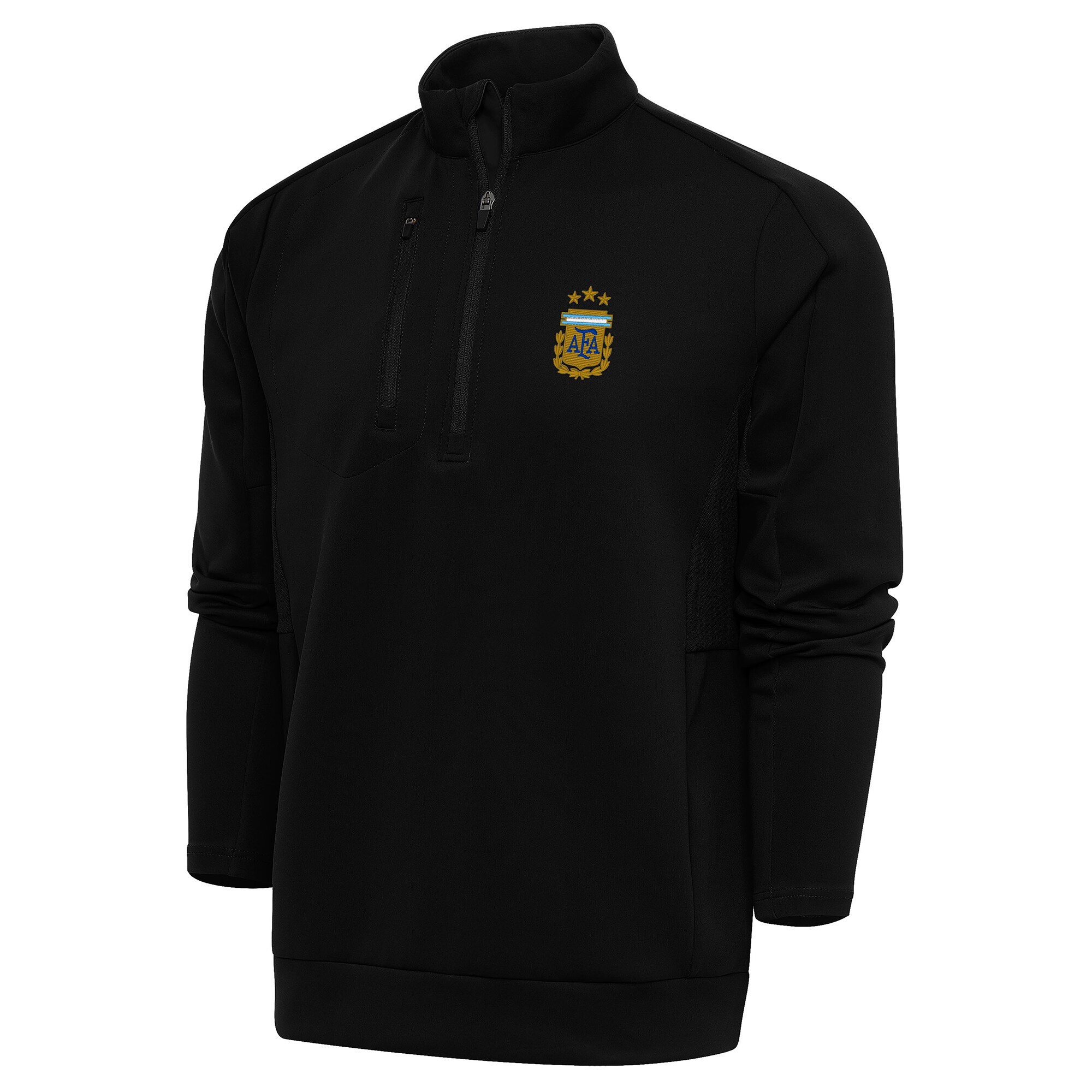 Explore argentina national team antigua generation quarter-zip pullover top – black – Australia Football Shirts & Soccer Gear