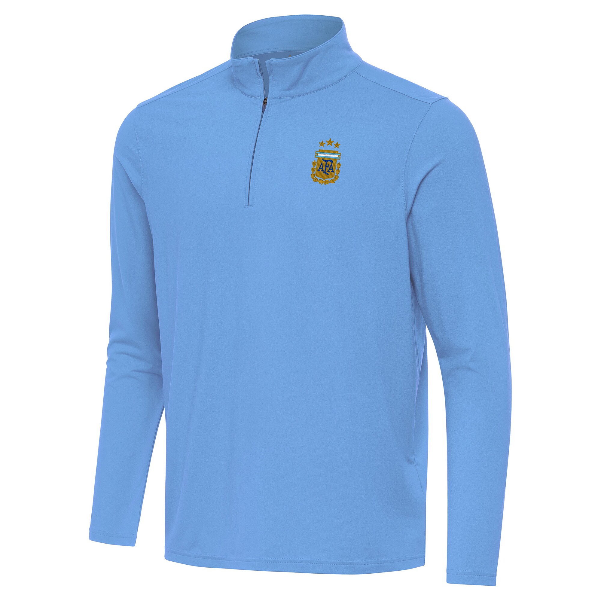 Explore argentina national team antigua intent quarter-zip pullover top – powder blue – Australia Football Shirts & Soccer Gear