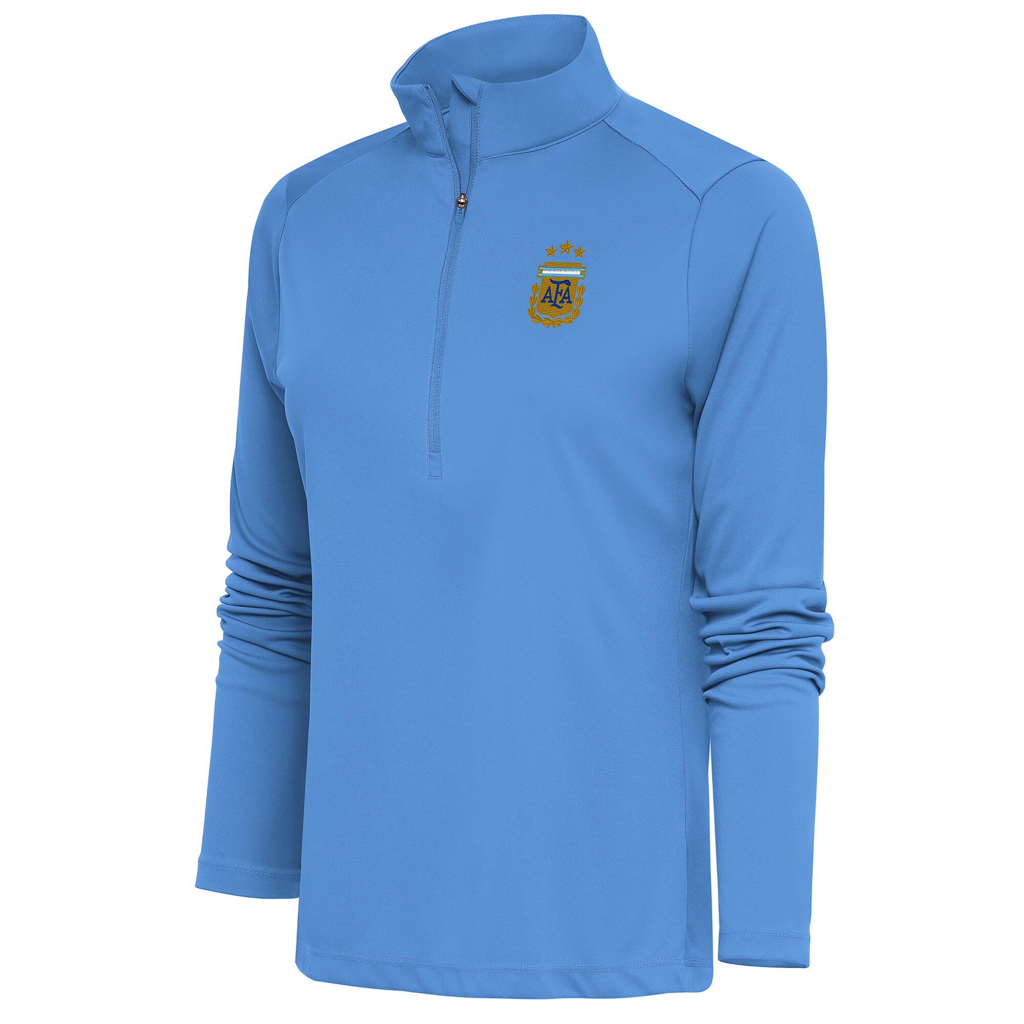 Explore argentina national team antigua women8217s tribute half-zip pullover top – powder blue – Australia Football Shirts & Soccer Gear