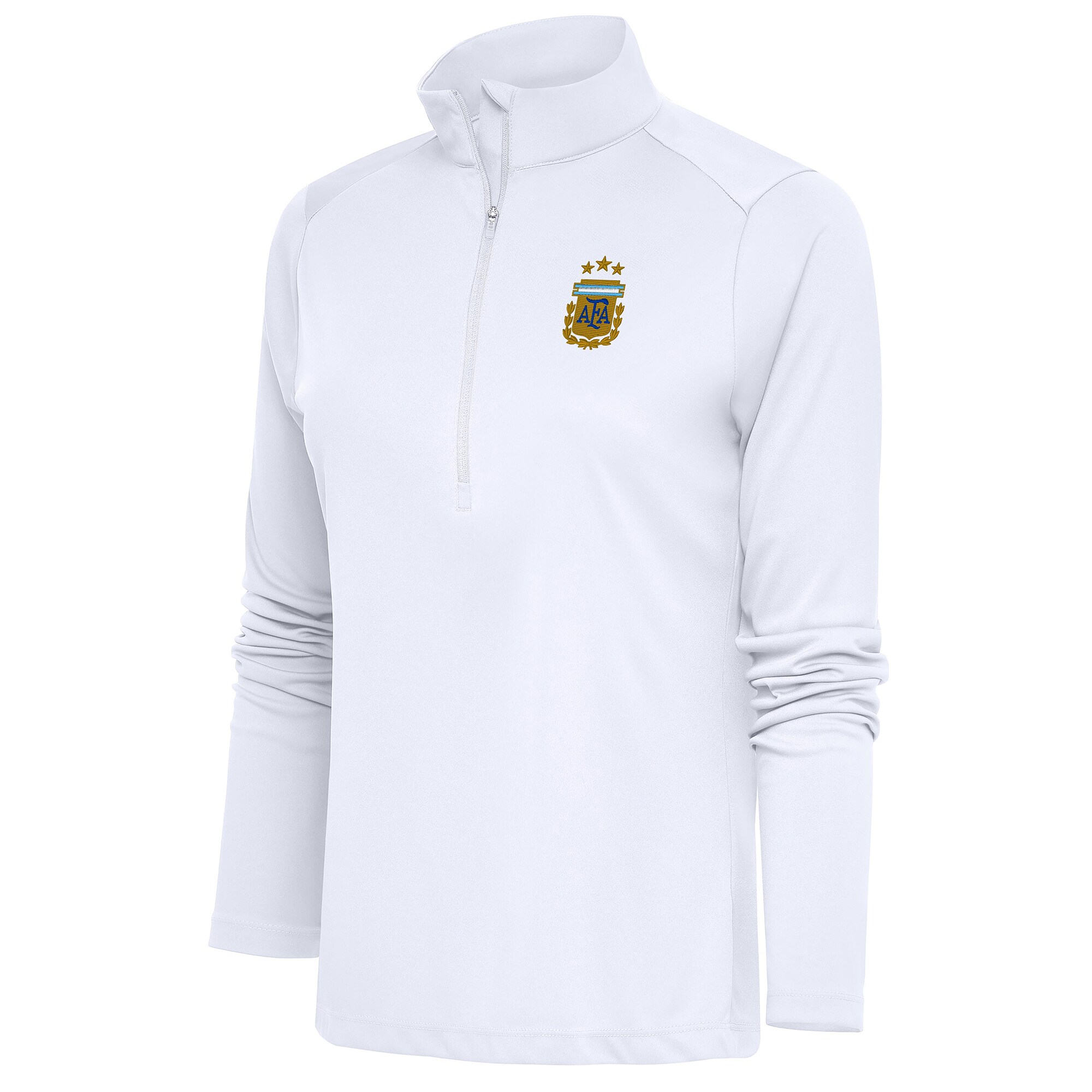 Explore argentina national team antigua women8217s tribute half-zip pullover top – white – Australia Football Shirts & Soccer Gear