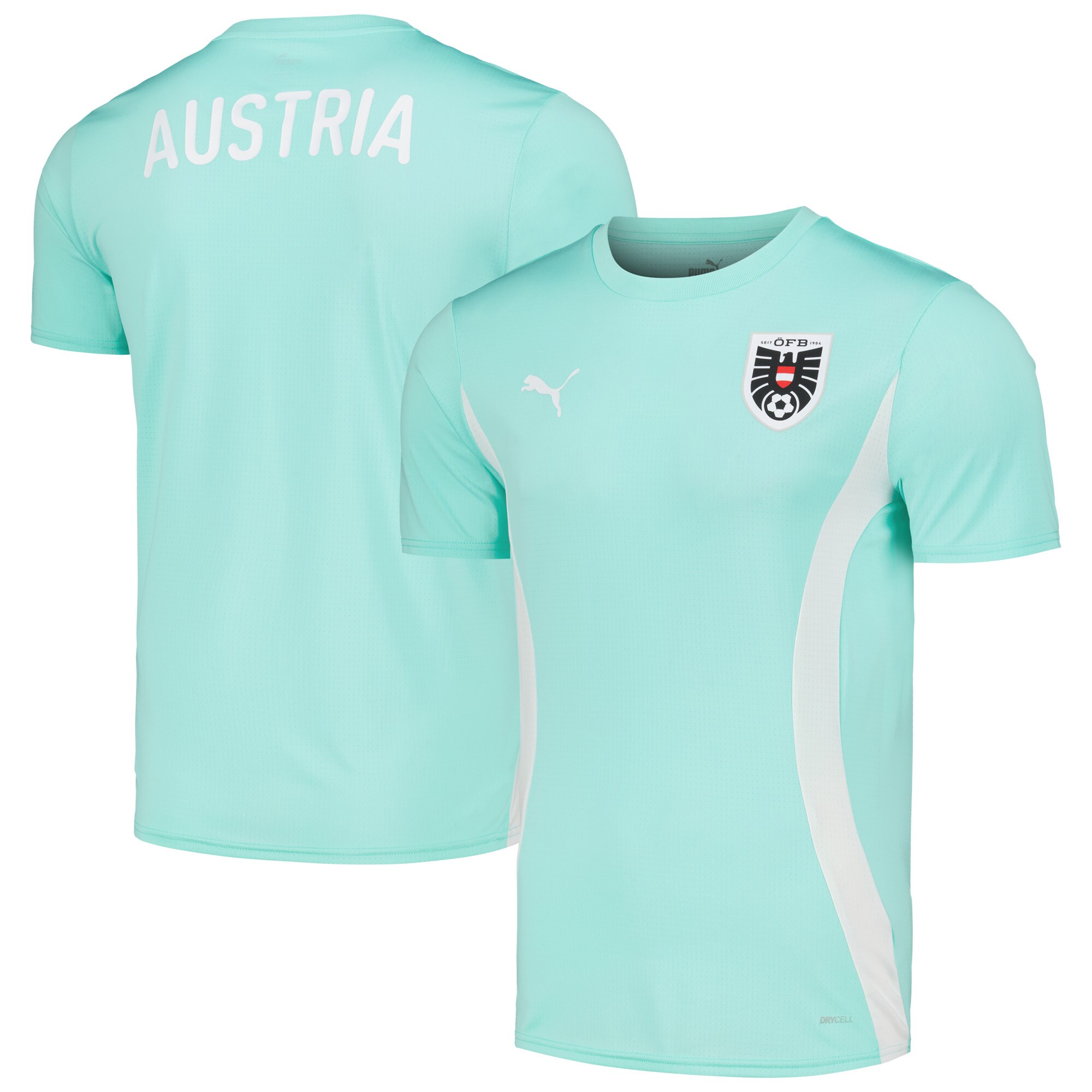 Explore austria national team puma 202324 pre-match jersey – mint – Australia Football Shirts & Soccer Gear
