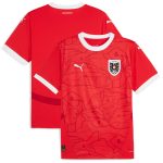 Explore austria national team puma 2024 home replica jersey – red – Australia Football Shirts & Soccer Gear
