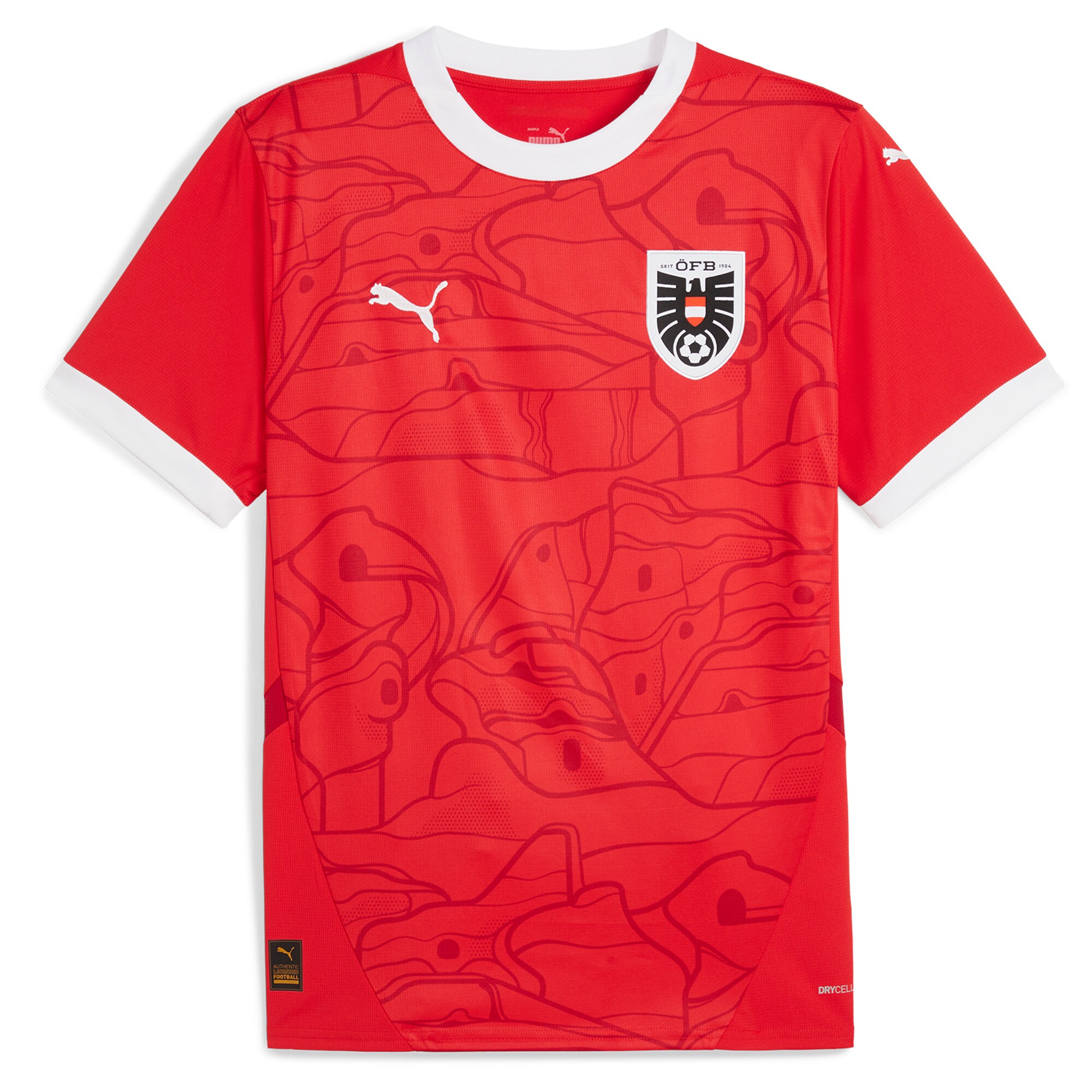 Explore austria national team puma 2024 home replica jersey – red – Australia Football Shirts & Soccer Gear
