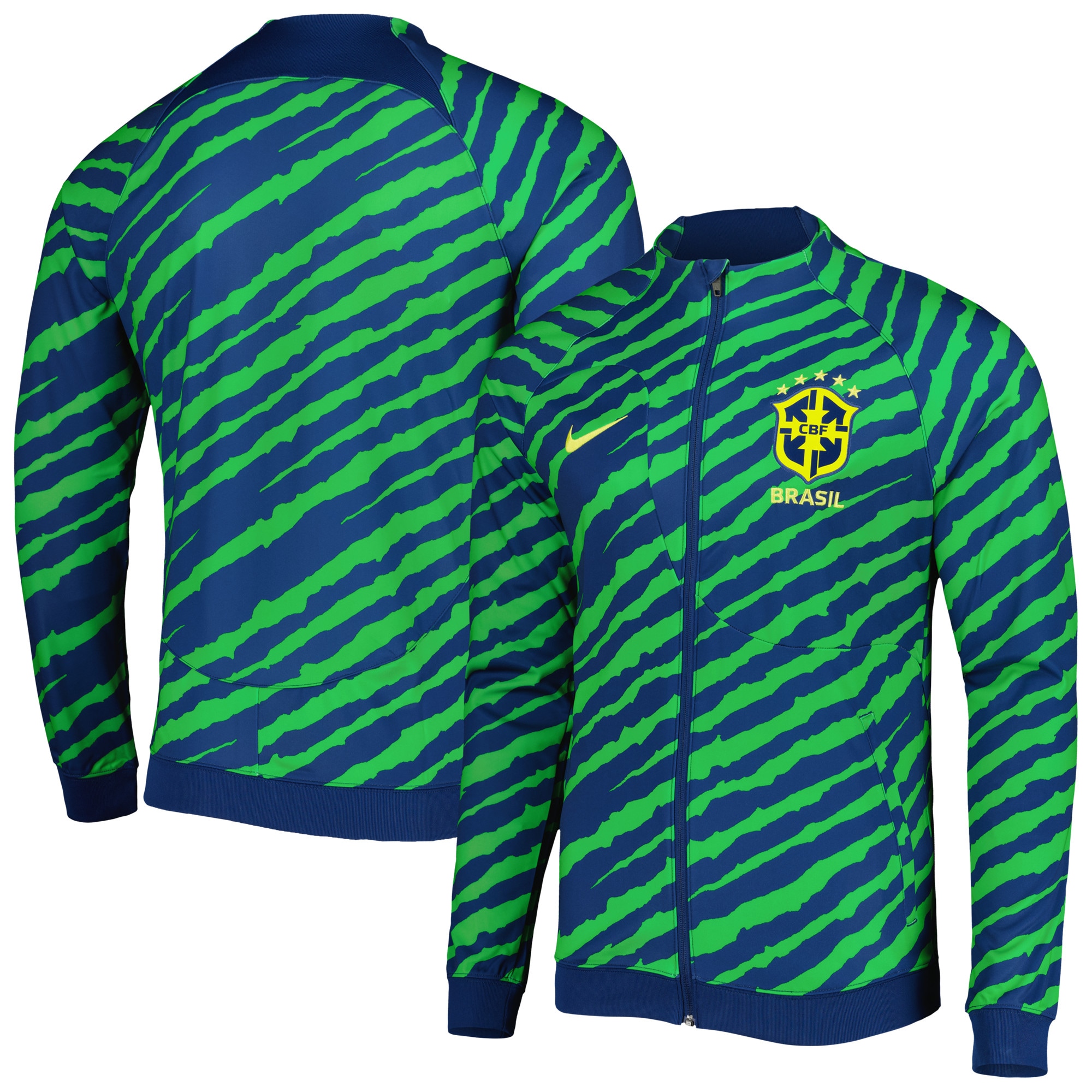Explore brazil national team nike 2022 academy pro anthem performance raglan full-zip jacket – bluegreen – Australia Football Shirts & Soccer Gear