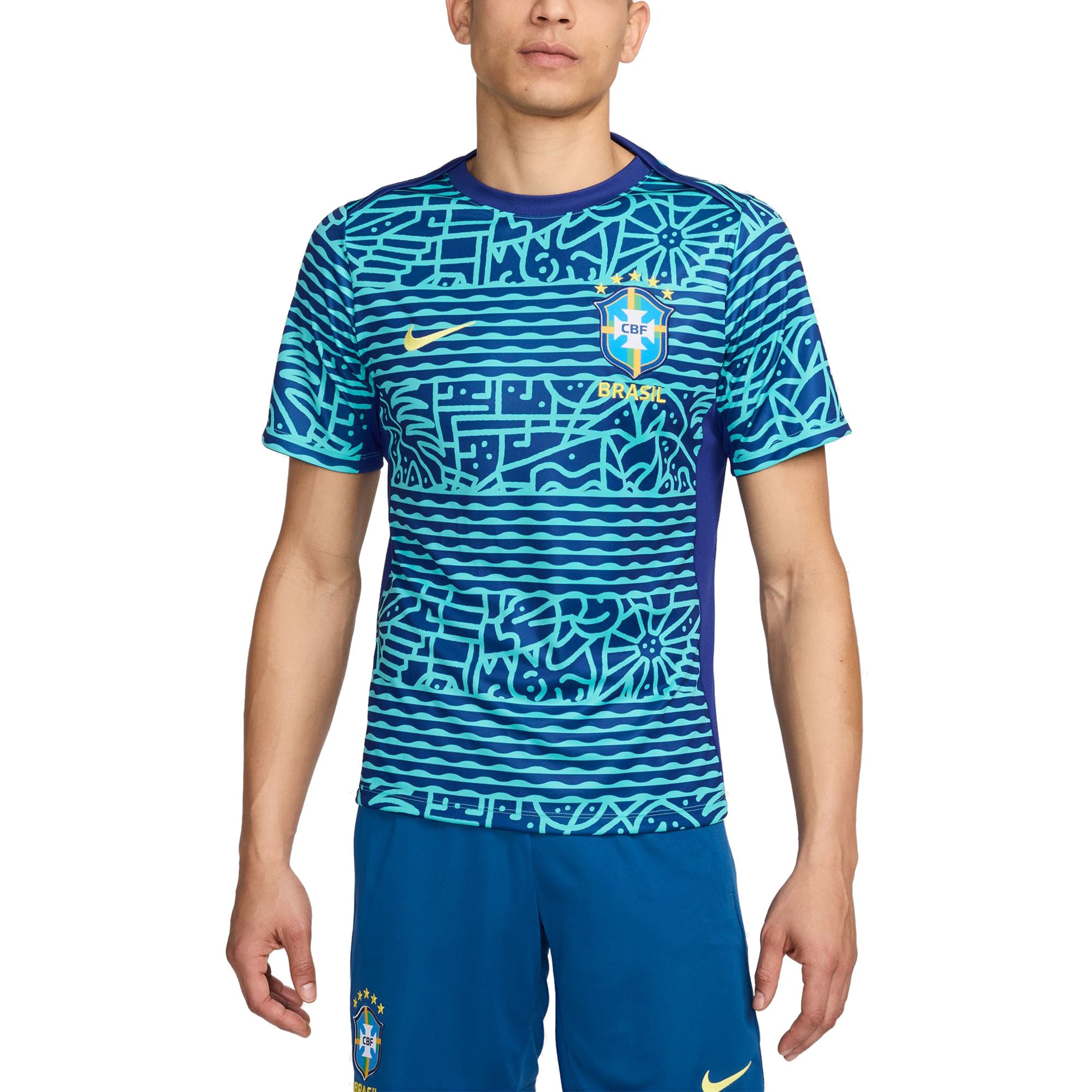 Explore brazil national team nike 2024 academy pro pre-match top – blue – Australia Football Shirts & Soccer Gear