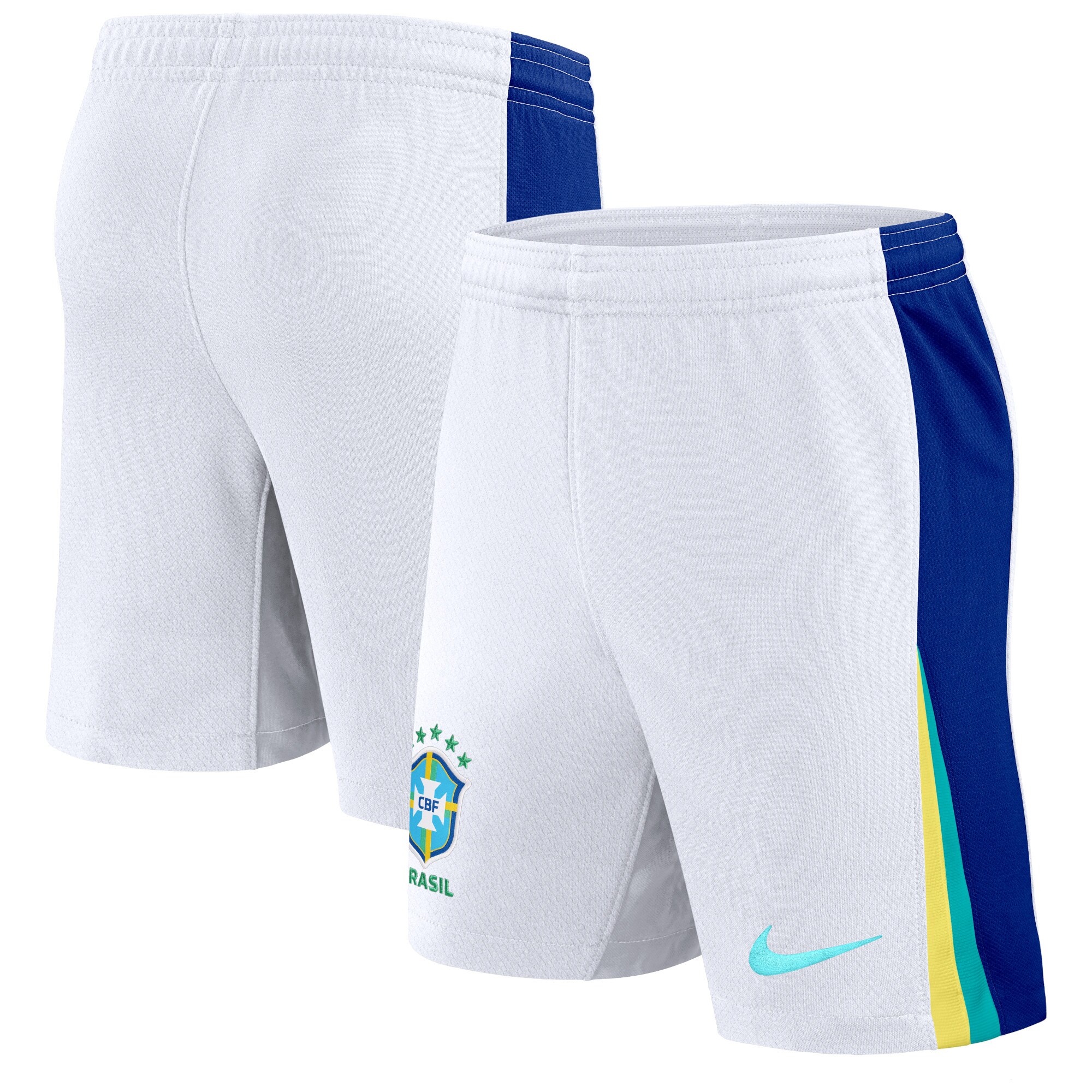 Explore brazil national team nike 2024 away stadium shorts – white – Australia Football Shirts & Soccer Gear