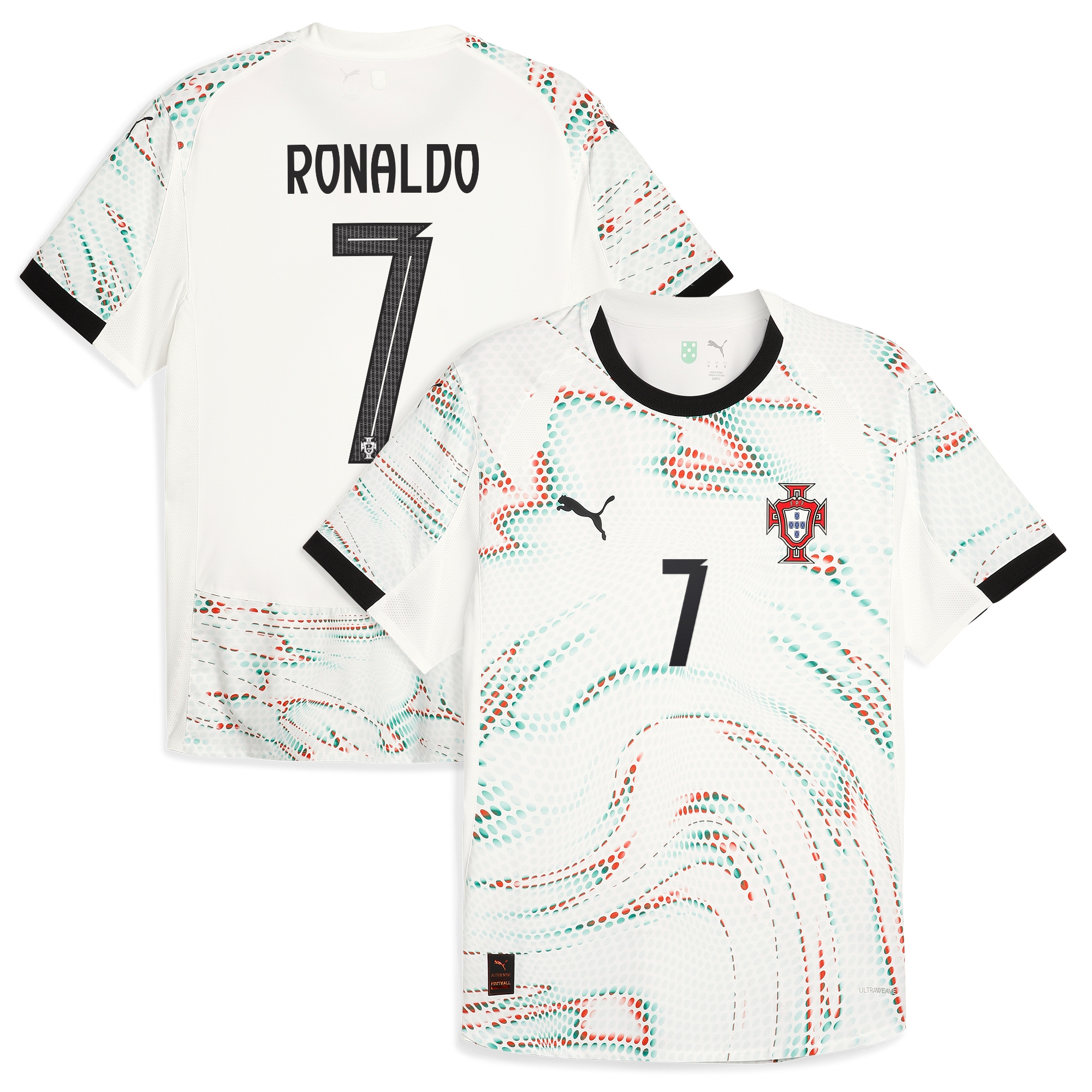 Explore cristiano ronaldo portugal national team puma 2025 away authentic jersey – white – Australia Football Shirts & Soccer Gear