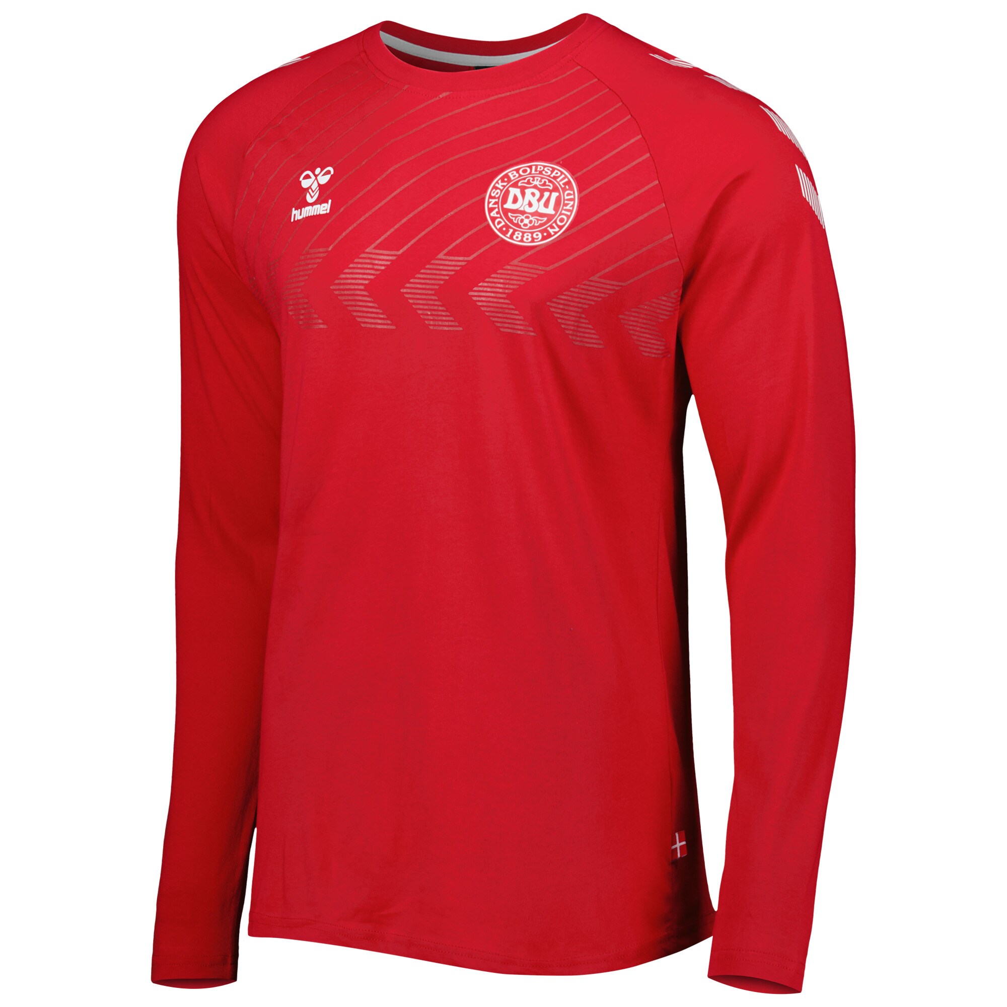 Explore denmark national team fan raglan long sleeve t-shirt – red – Australia Football Shirts & Soccer Gear