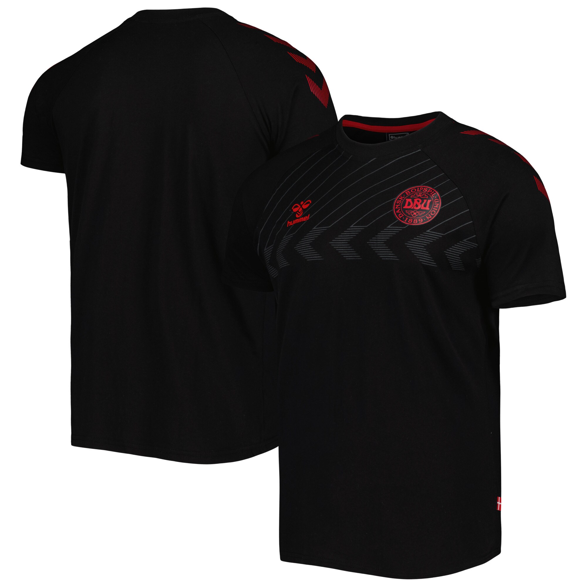 Explore denmark national team fan raglan t-shirt – black – Australia Football Shirts & Soccer Gear