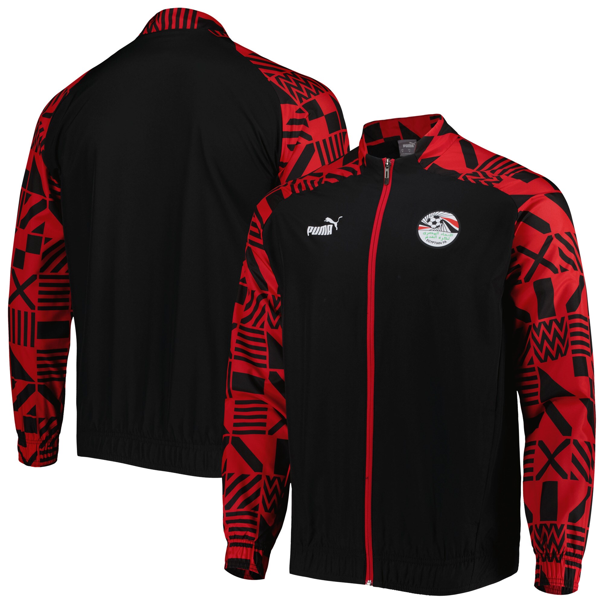 Explore egypt national team puma pre-match raglan full-zip training jacket – black – Australia Football Shirts & Soccer Gear