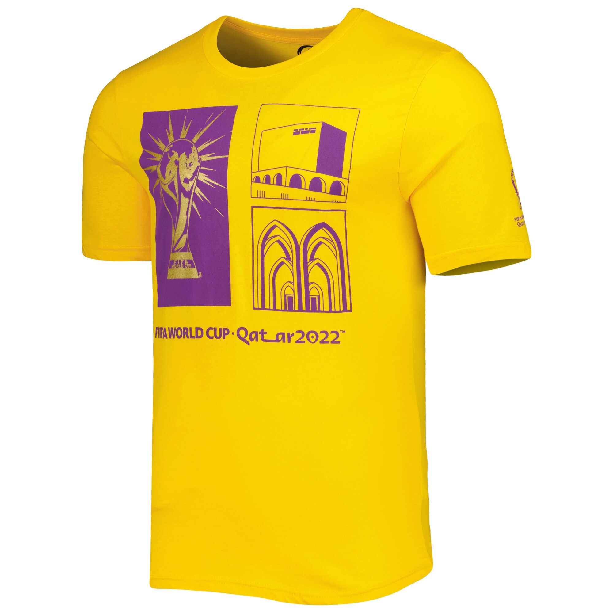 Explore fifa world cup qatar 2022 around the world t-shirt – yellow – Australia Football Shirts & Soccer Gear