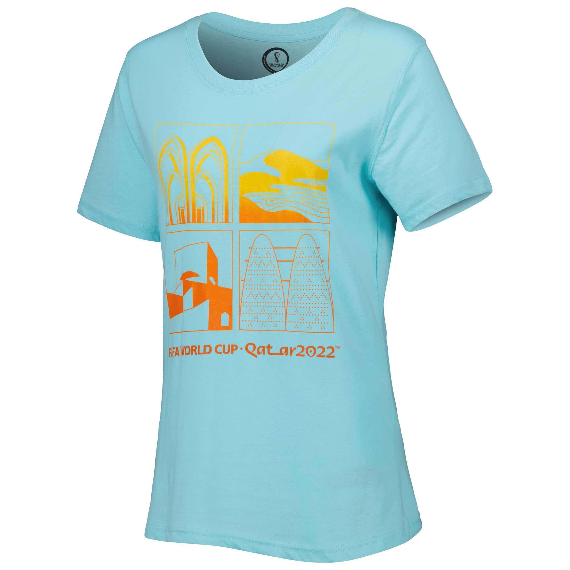 Explore fifa world cup qatar 2022 women8217s oasis t-shirt – aqua – Australia Football Shirts & Soccer Gear