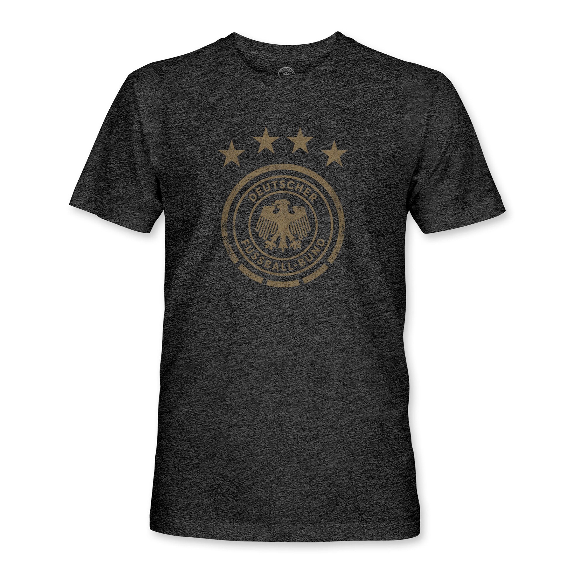 Explore germany national team 1863fc mono badge vintage tri-blend t-shirt – heather black – Australia Football Shirts & Soccer Gear