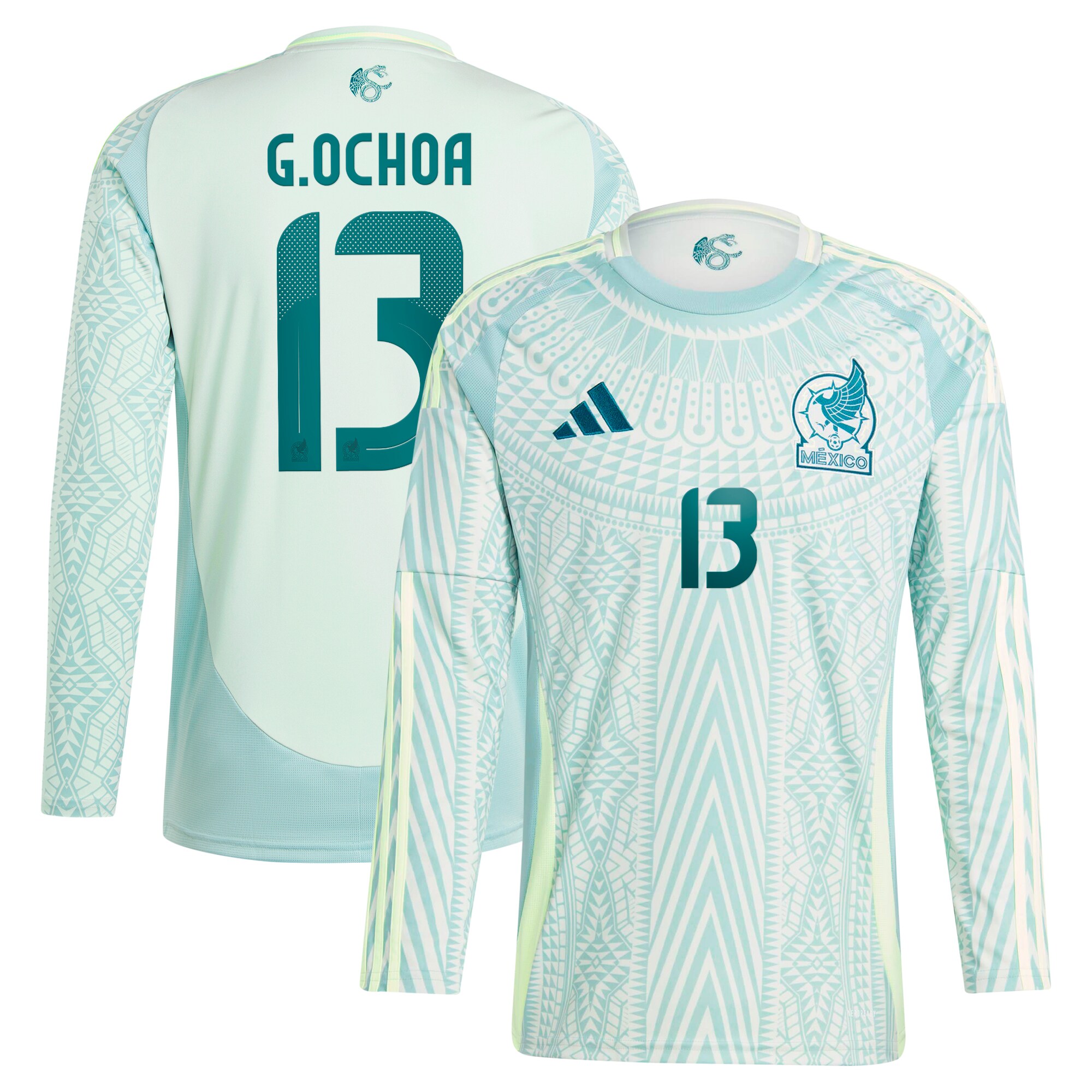 Explore guillermo ochoa mexico national team adidas 2024 away replica player long sleeve jersey – green – Australia Football Shirts & Soccer Gear