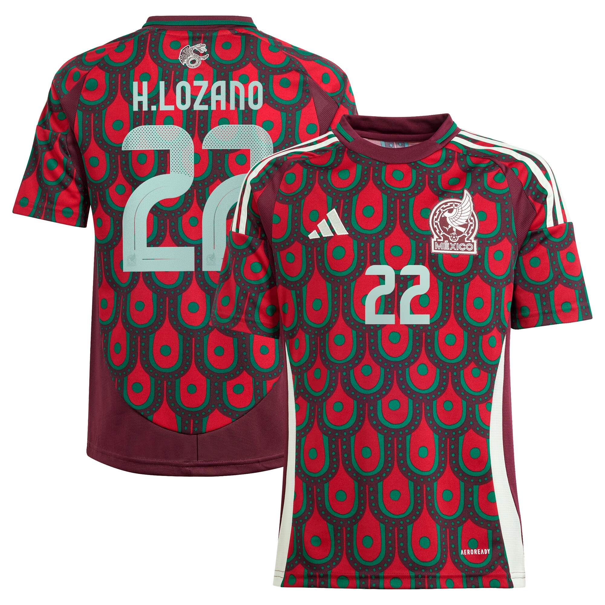 Explore hirving lozano mexico national team adidas youth 2024 home replica player jersey – green – Australia Football Shirts & Soccer Gear