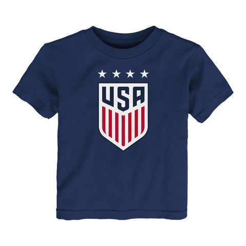 infant outerstuff uswnt crest logo navy tee