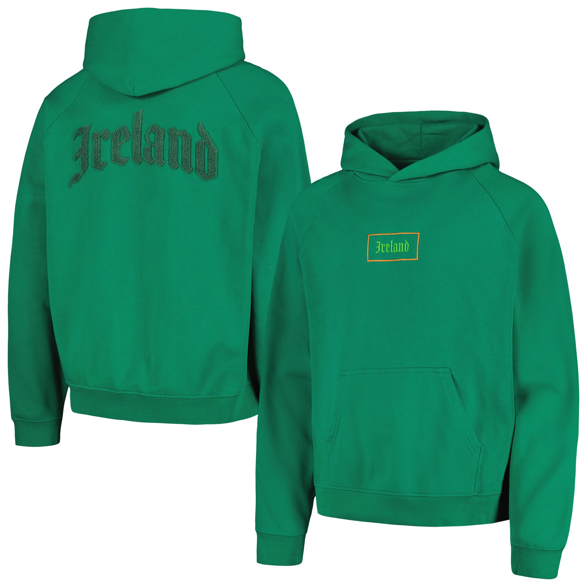 Explore ireland national team old english oversized raglan pullover hoodie – green – Australia Football Shirts & Soccer Gear