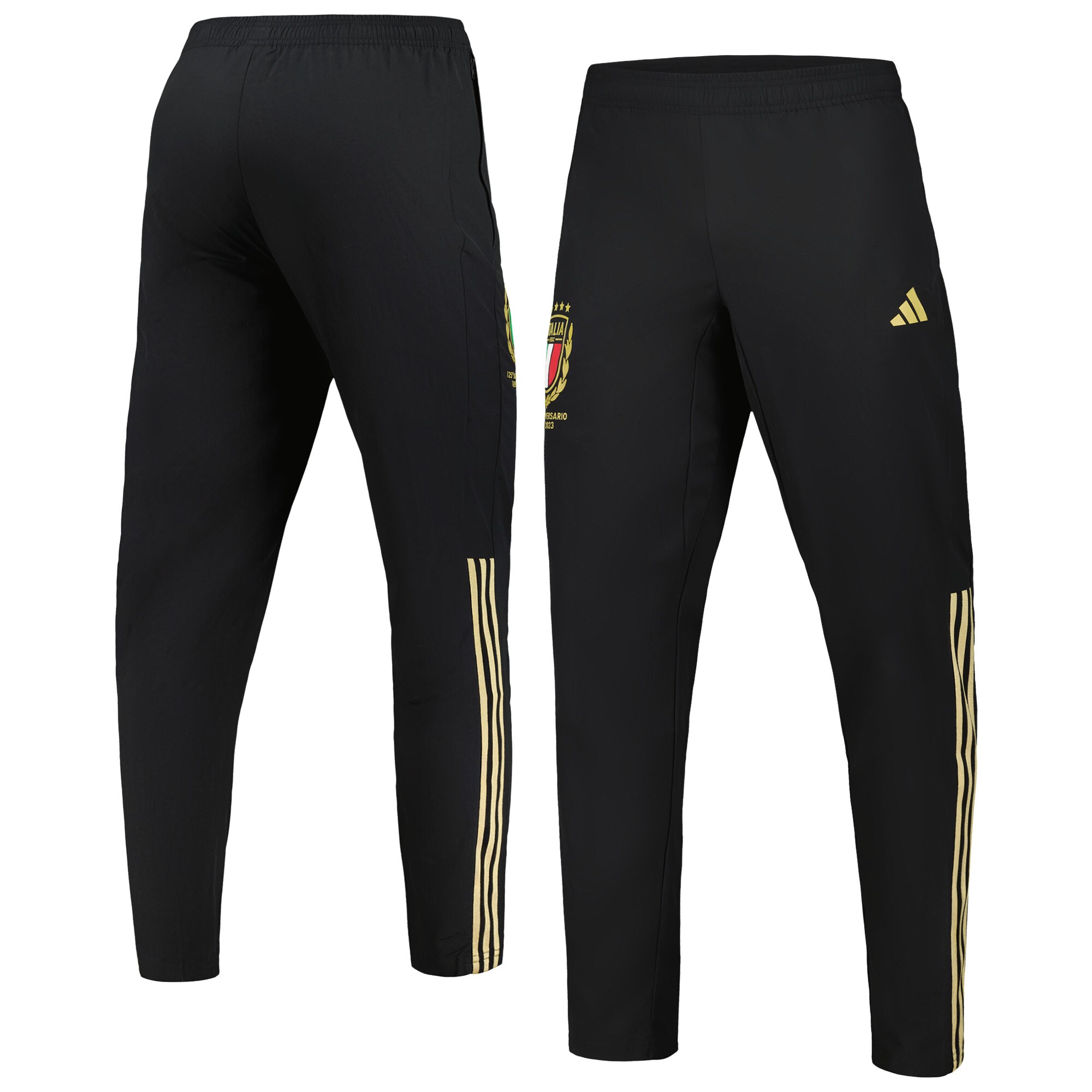 Explore italy national team adidas 125th anniversary pants – black – Australia Football Shirts & Soccer Gear