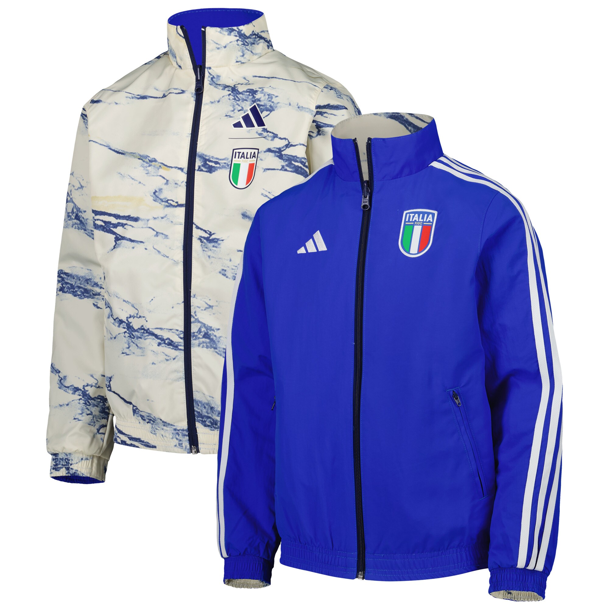 Explore italy national team adidas youth team anthem reversible full-zip jacket – blue – Australia Football Shirts & Soccer Gear