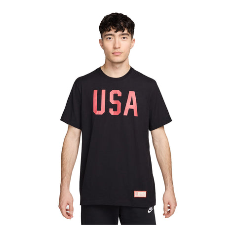 men8217s nike usa solid black tee