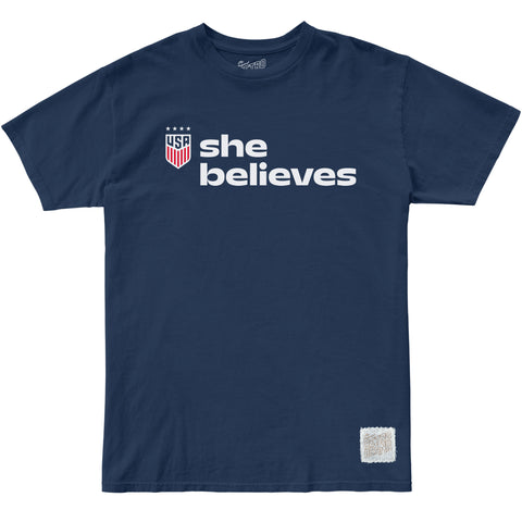men8217s original retro brand uswnt shebelieves stacked navy tee