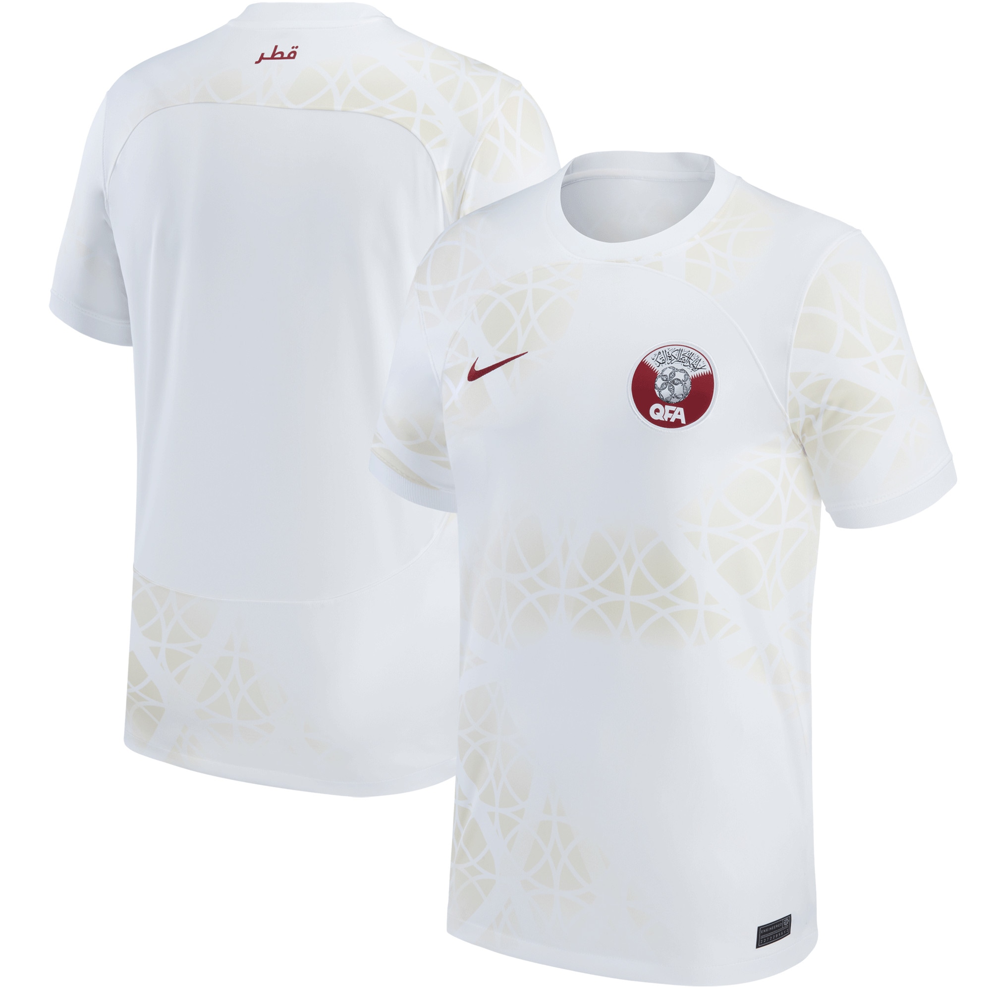 Explore qatar national team nike 202223 away replica jersey – white – Australia Football Shirts & Soccer Gear