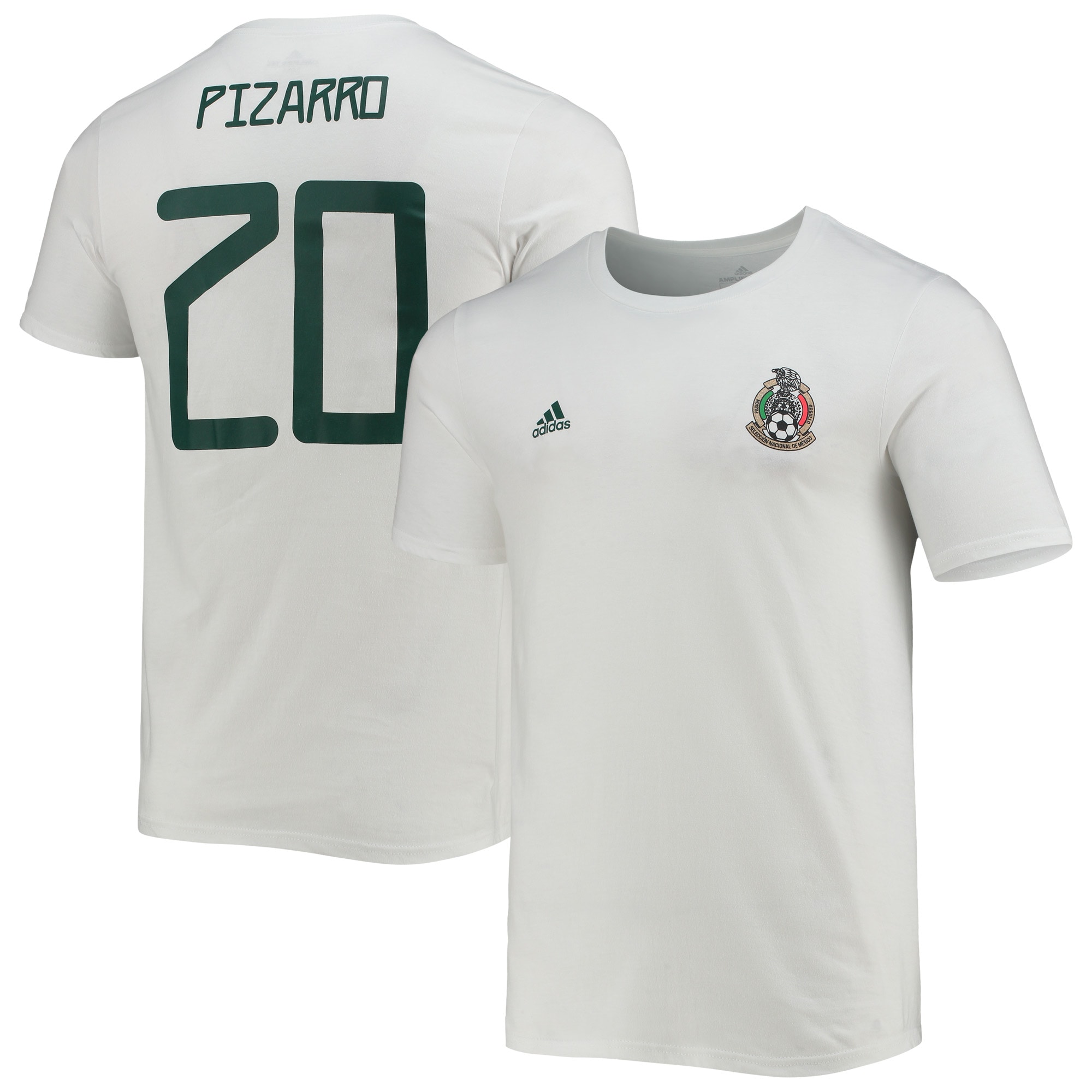 Explore rodolfo pizarro mexico national team adidas amplifier name amp number t-shirt – white – Australia Football Shirts & Soccer Gear