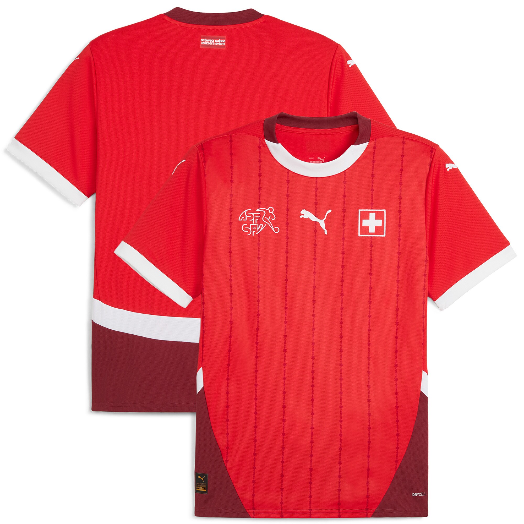Explore switzerland national team puma 2024 home replica jersey – red – Australia Football Shirts & Soccer Gear