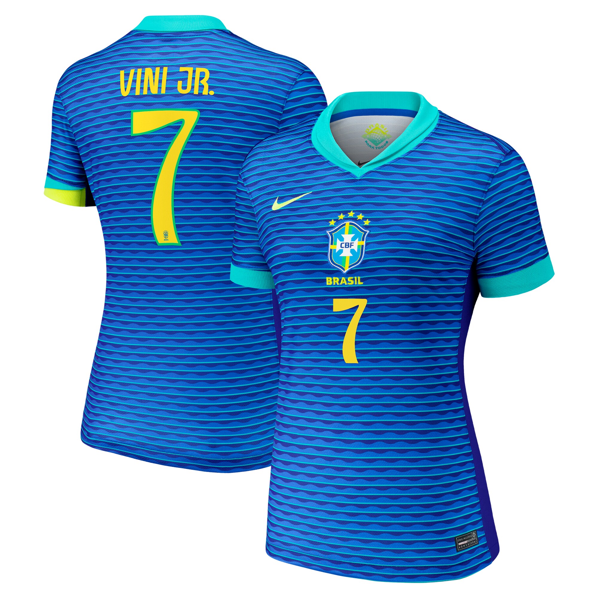 Explore vini jr. brazil national team nike women8217s 2024 away replica jersey – blue – Australia Football Shirts & Soccer Gear